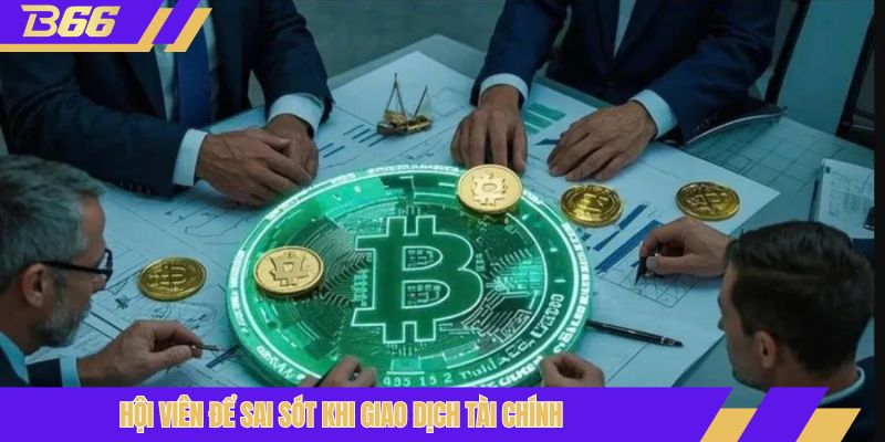 Hội viên để sai sót khi giao dịch tài chính